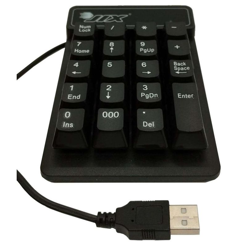 GEN - Teclado Mini Numerico Portatil Usb Notebook Netbook Pc - Negro