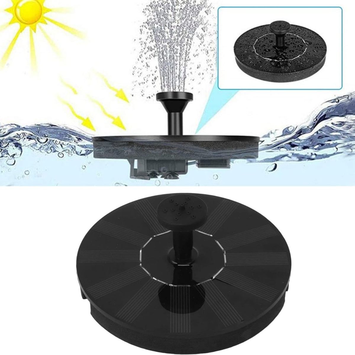 Fuente de Agua Solar Para Piscina Estanque Cascada Jardín, marca OEM - Foto 2