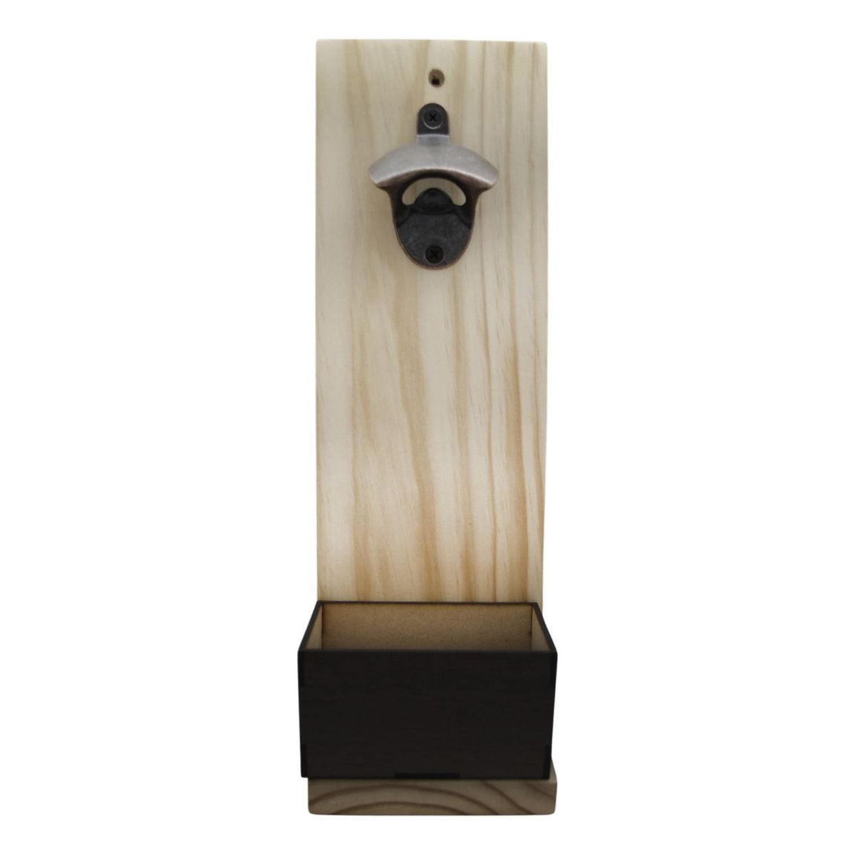 IMPORTCLICK - Destapador Abridor Cerveza Pared Madera Natural - Café