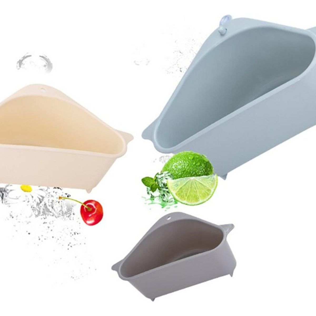 IMPORTCLICK - Filtro Colador Escurridor Comida Lavaplatos Esquinero - Multicolor
