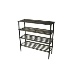 IMPORTCLICK - Zapatero Organizador De Madera Con 4 Niveles Café Oscuro