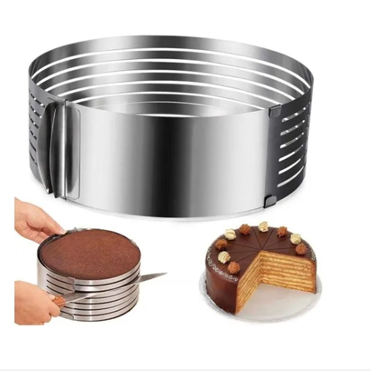 GENERICO - Molde Para Cortar Bizcocho Acero Utensilio Repostería 20 Cm