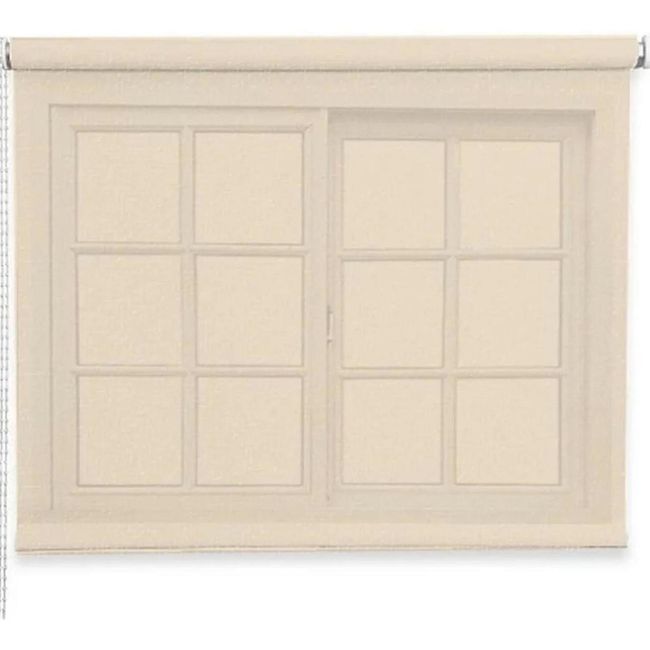 IMPORTCLICK - Cortina Roller Rustica Deluxe 100x160 CM Beige - Beige