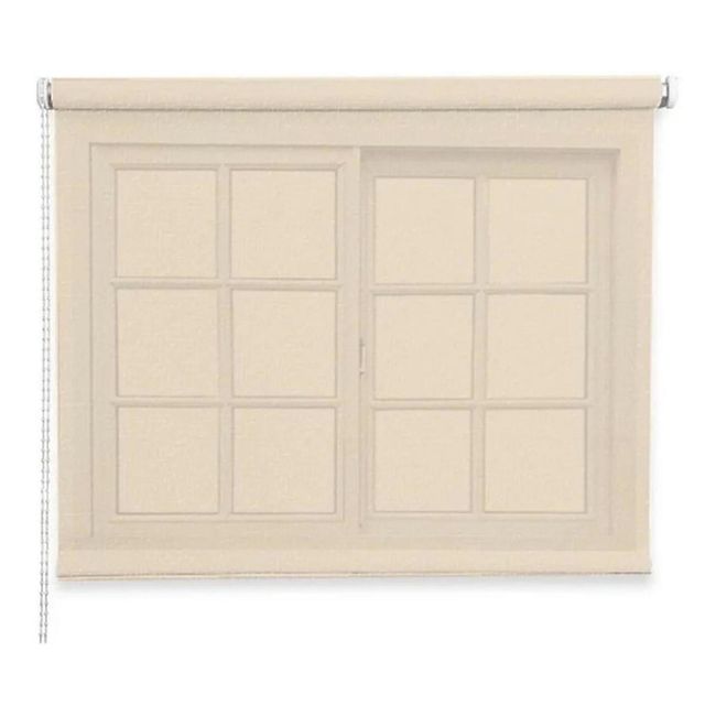 IMPORTCLICK - Cortina Roller Rustica Deluxe 100x160 CM Beige - Beige