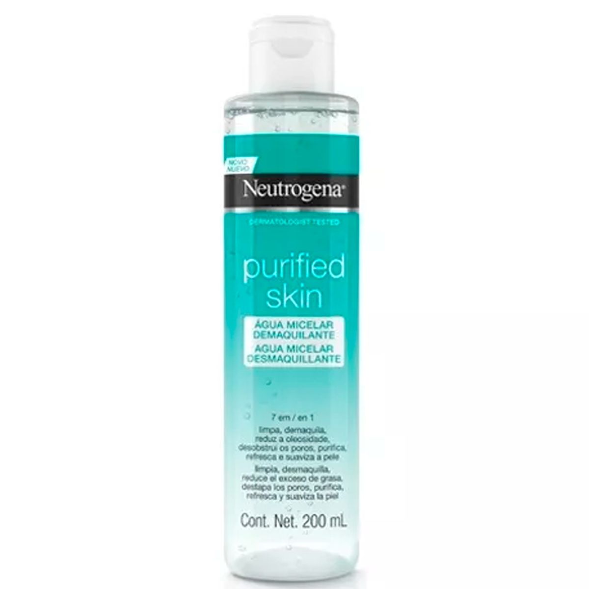 NEUTROGENA - Agua Micelar Neutrogena Purified Skin 7 En 1 X 200 Ml