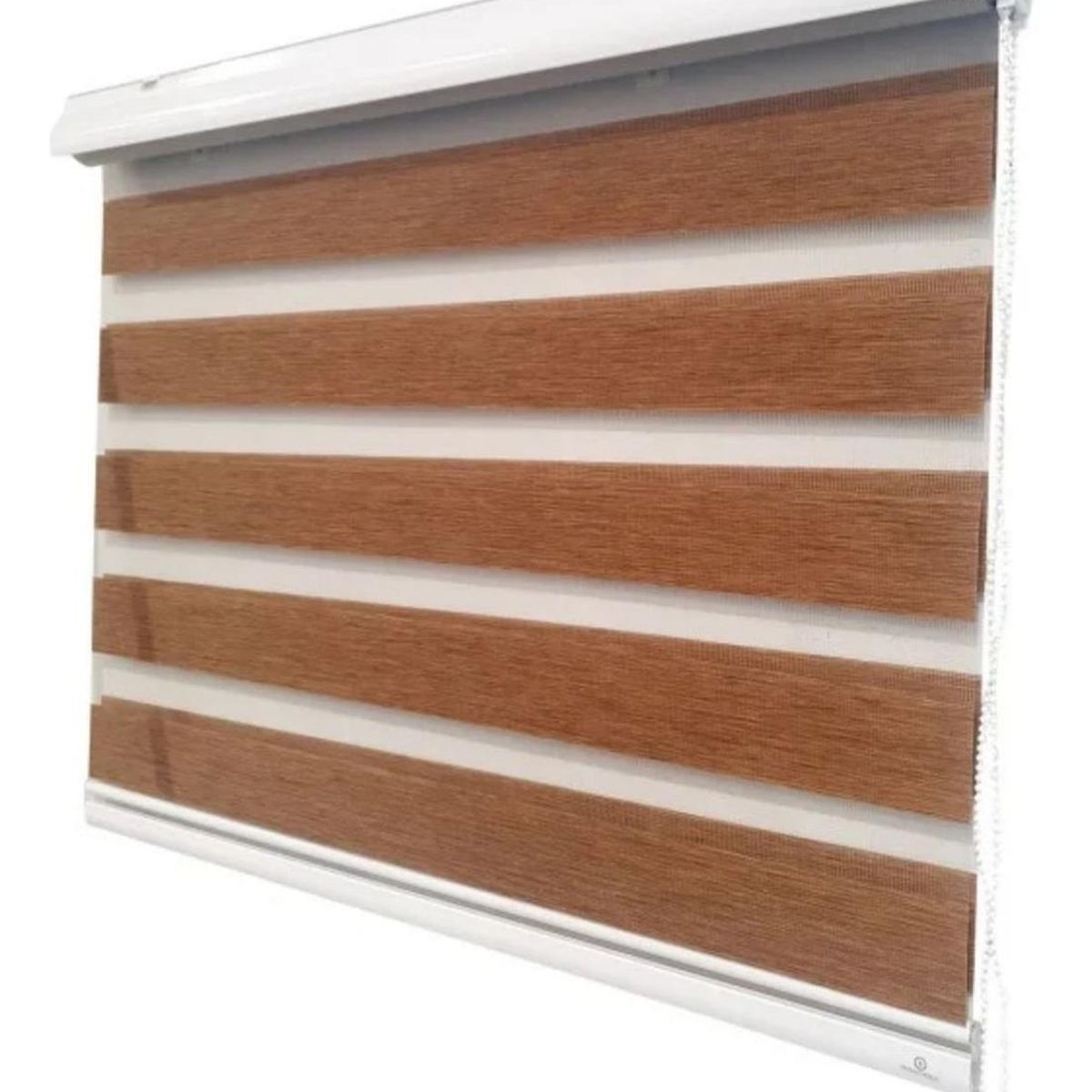 IMPORTCLICK - Cortina Roller Dúo Madera Café 60x220 CM IMPORTCLICK