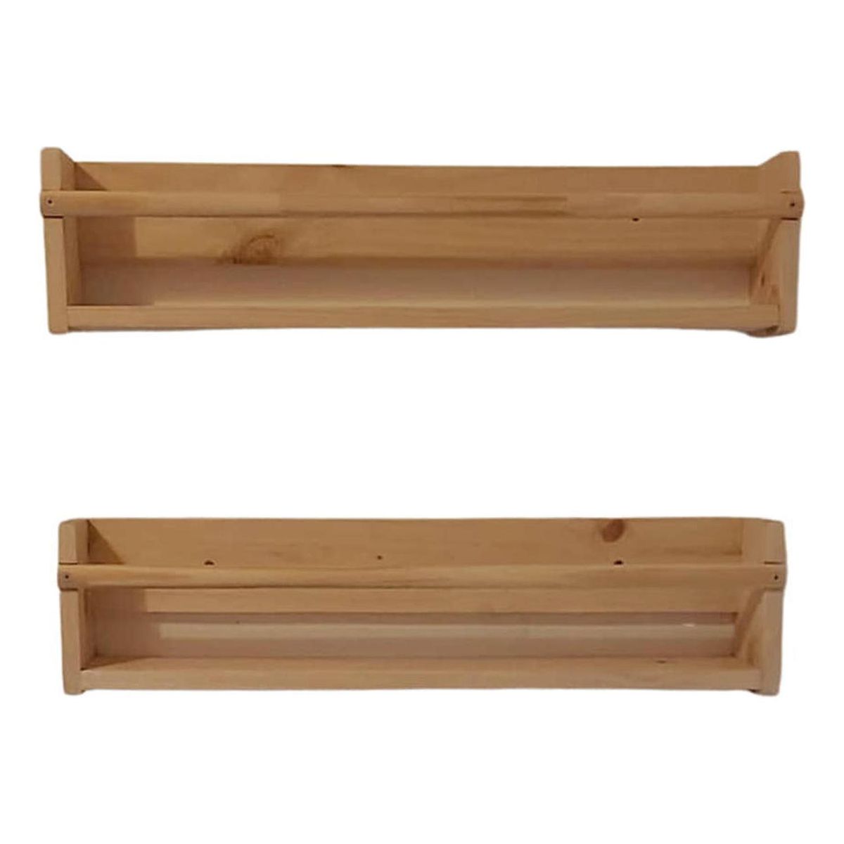 IMPORTCLICK - Repisa Organizador Pared Madera Pino 60X15X14 CM - Café