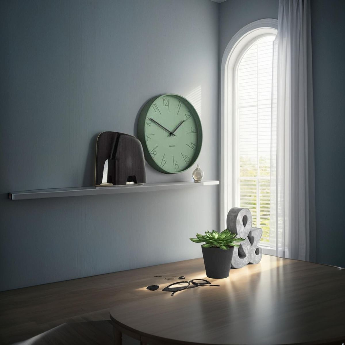 IMPORTCLICK - Set 4 Repisas Flotantes Rectas Soporte Blanco 2 De 40 cm y 2 De 60 cm