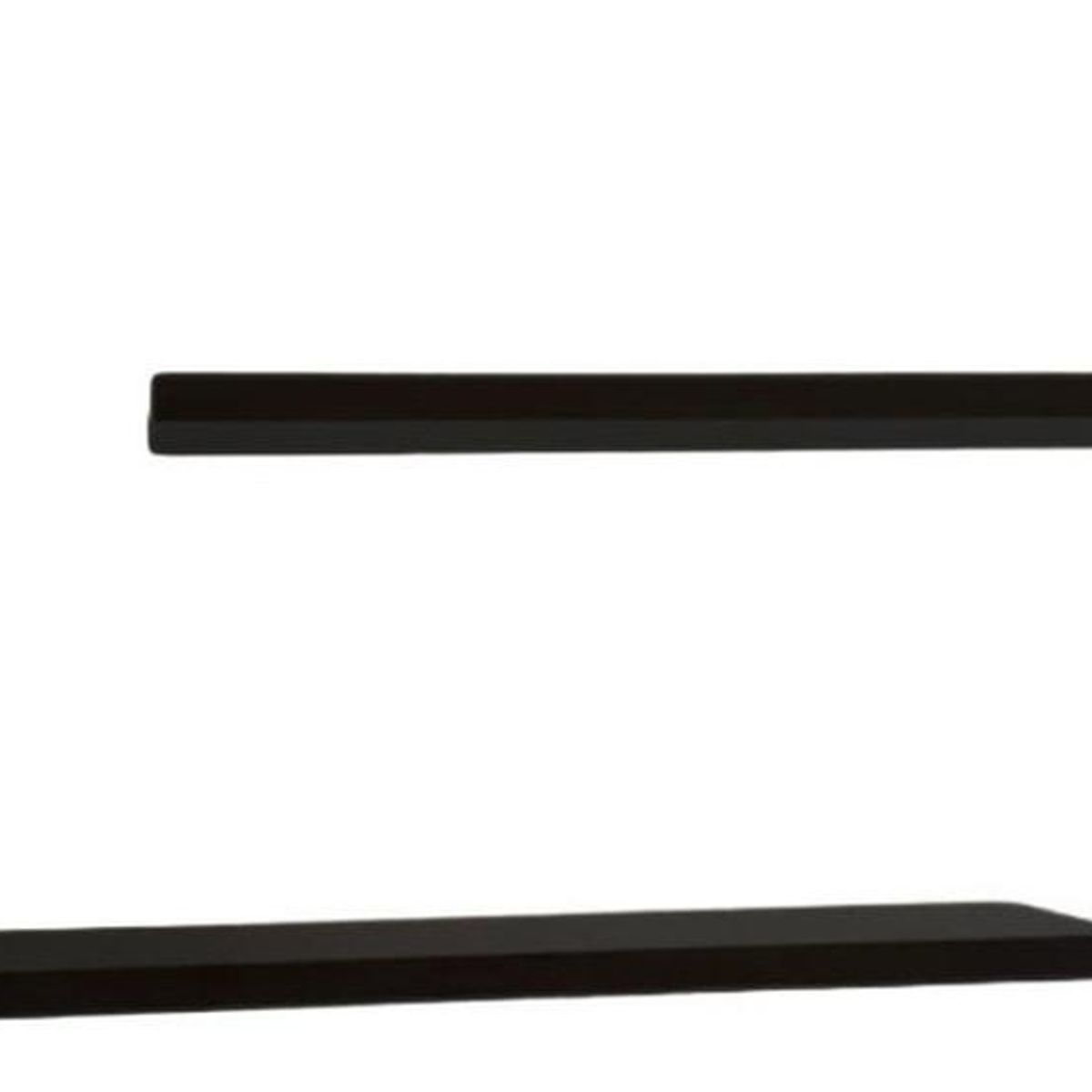 IMPORTCLICK - Juego Repisas Flotantes Madera Geo Negro 95x45x15 Cm