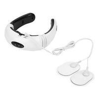 Electro Estimulador Masajeador Cuello Cervical 2 Electrodos - Blanco