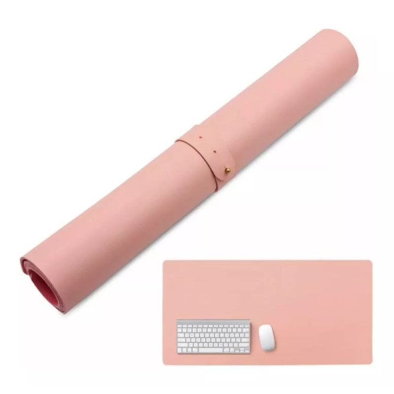 GENERICO - Alfombrilla Mousepad impermeable reversible antideslizante rosado