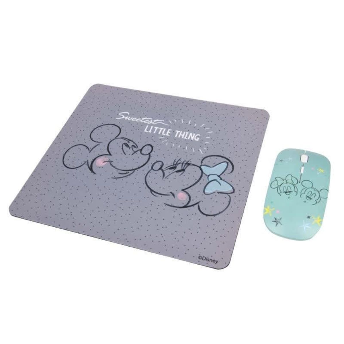DISNEY - Kit Mouse Inalambrico y Mouse Pad Mickey 2