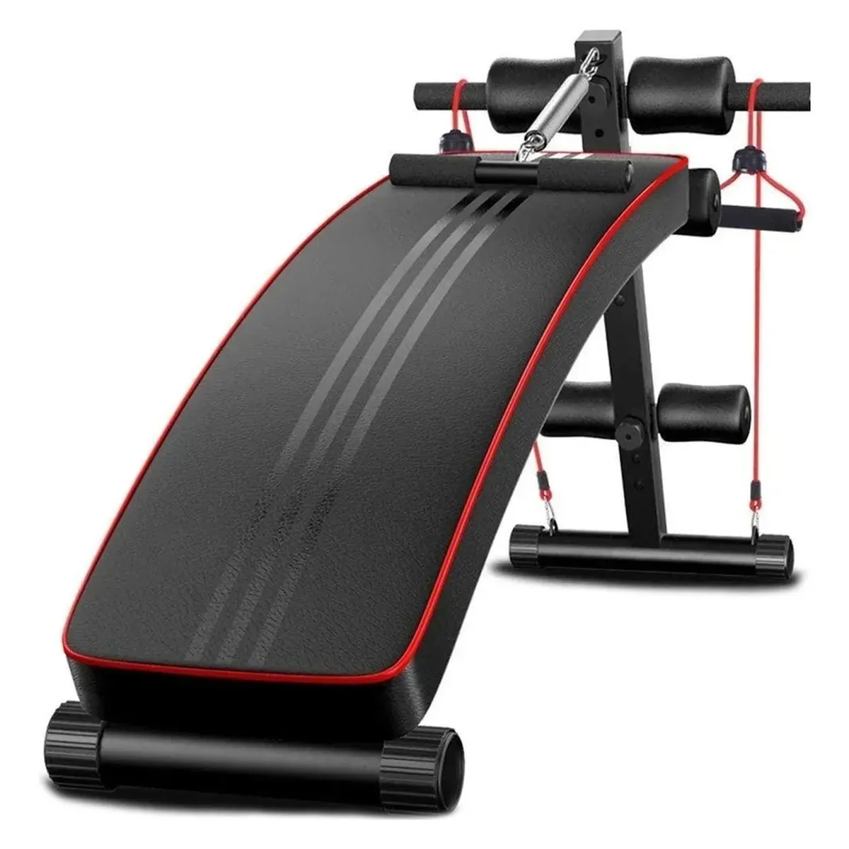 IMPORTCLICK - Banca Camilla GYM Abdominales Bandas Elásticas Ejercicios - Negro