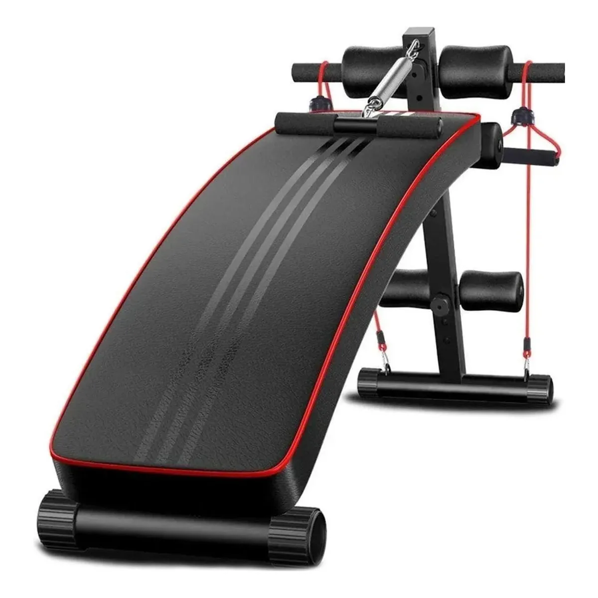 IMPORTCLICK - Banca Camilla GYM Abdominales Bandas Elásticas Ejercicios - Negro