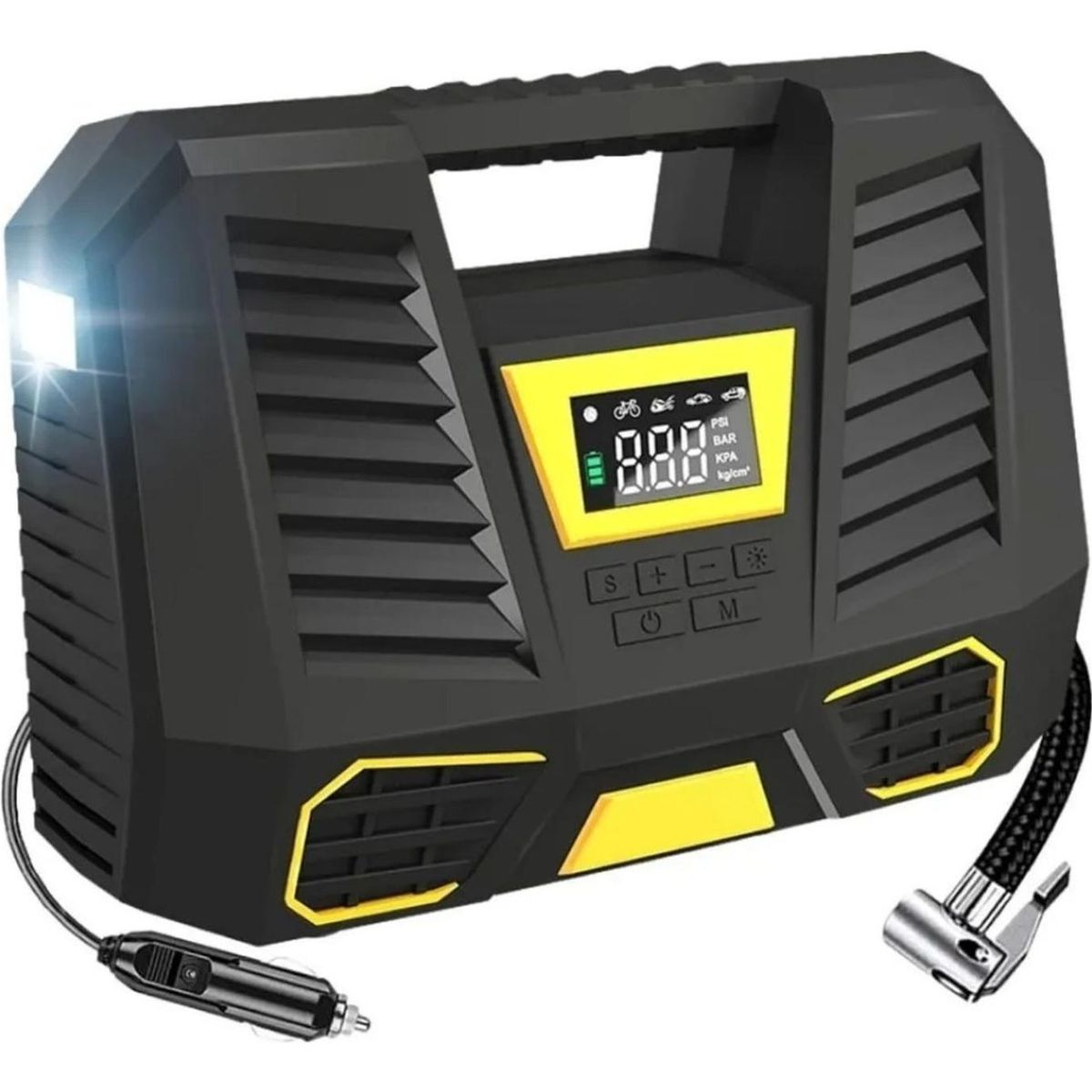 IMPORTCLICK - Compresor de Aire Para Auto Digital Linterna 12 Volt