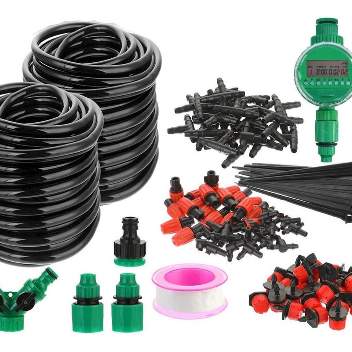 IMPORTCLICK - Kit Sistema De Riego Automático 50m Con Cronometro