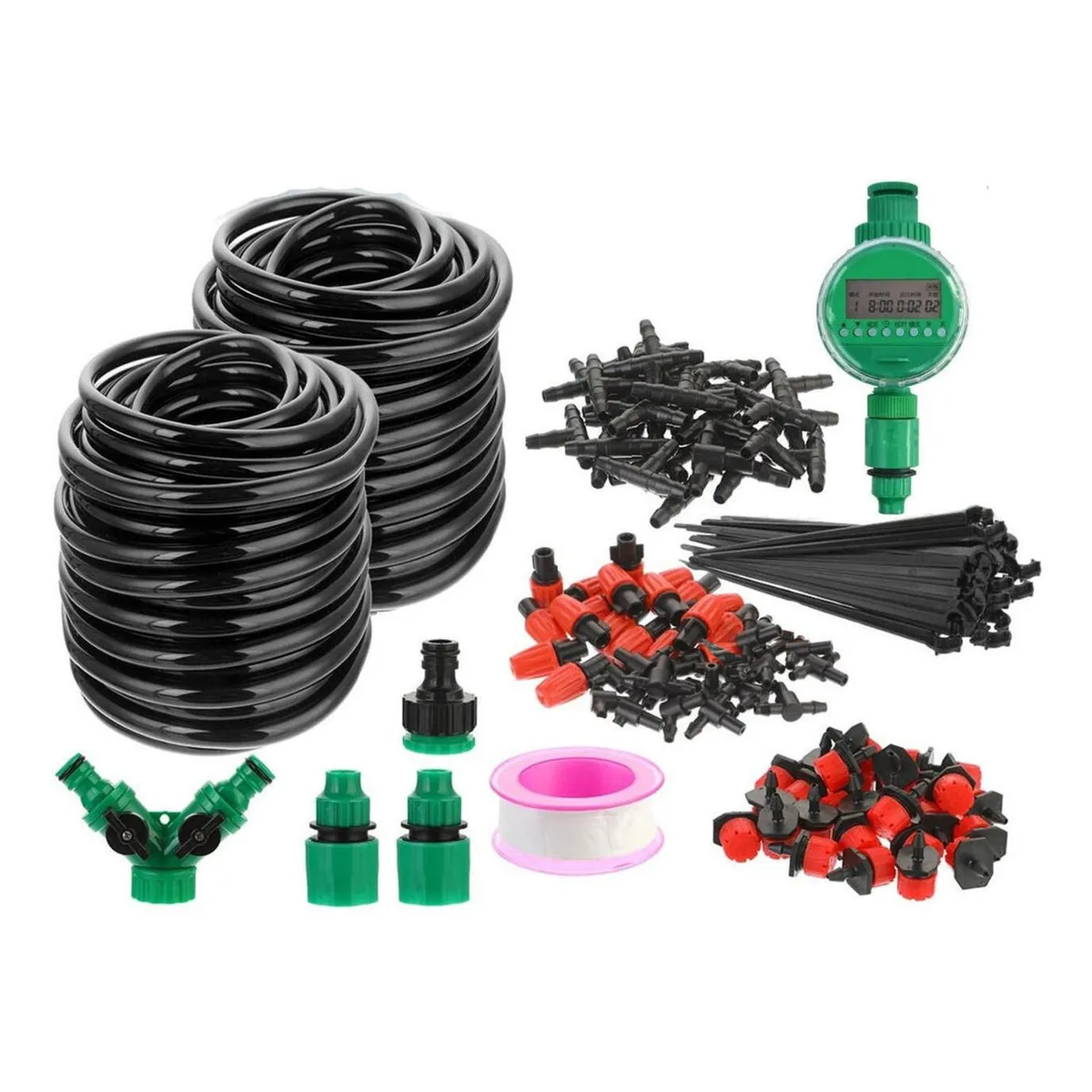 IMPORTCLICK - Kit Sistema De Riego Automático 50m Con Cronometro