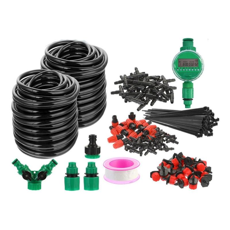 IMPORTCLICK - Kit Sistema De Riego Automático 50m Con Cronometro