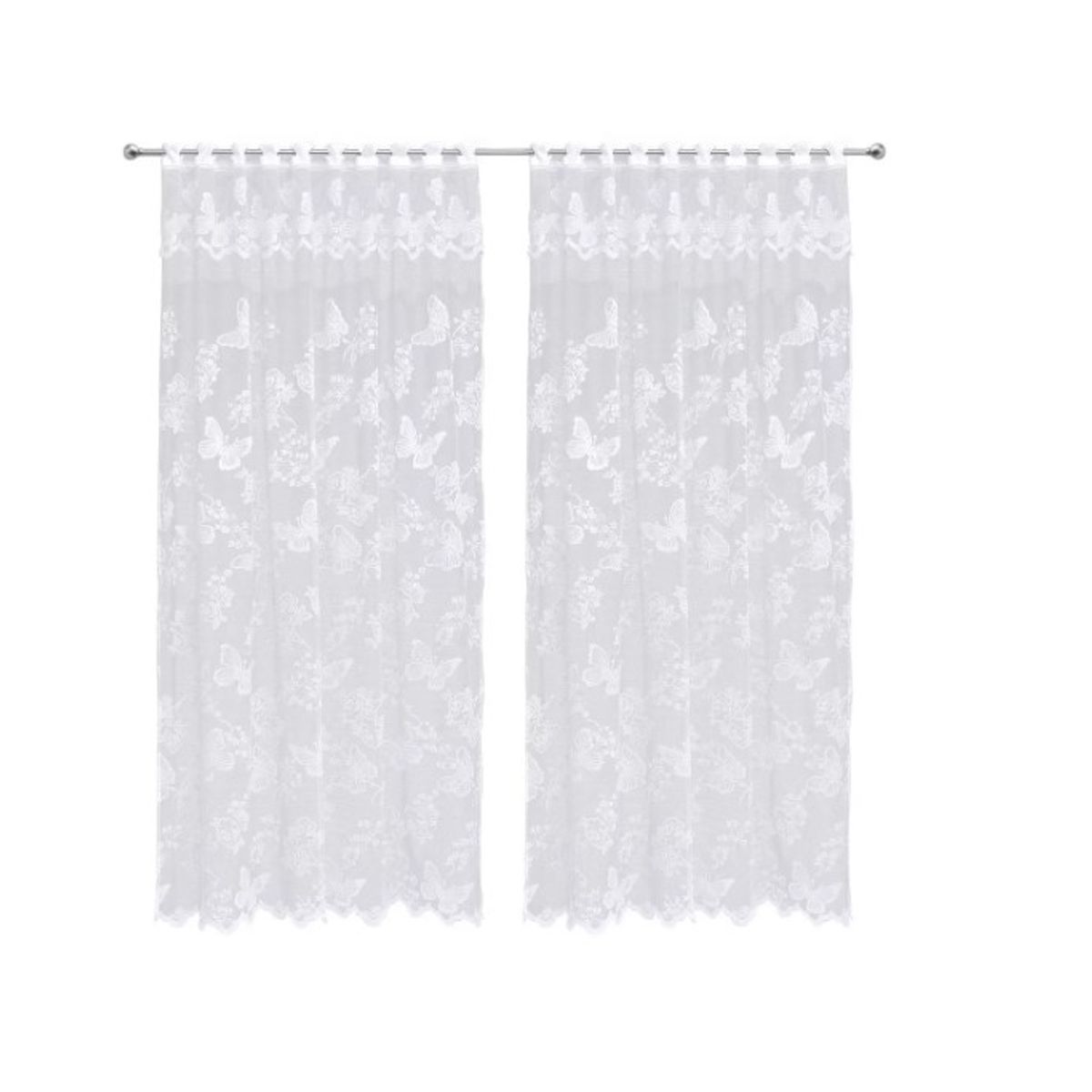 GENERICO - Set Visillo 2 Paños (3 Mts) Mariposas