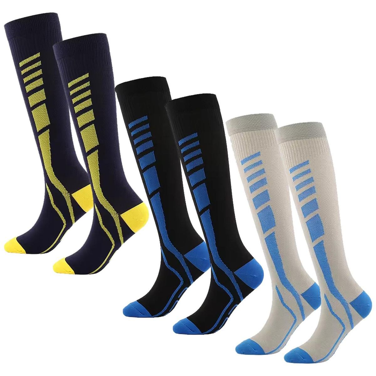 FITNICS - Medias Calcetines de Compresion Deportivas 3 Pares Fitnics