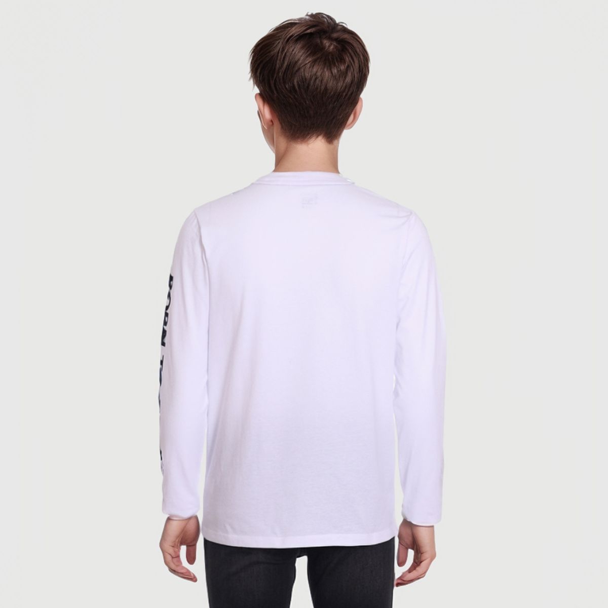 FASHION'S PARK - Polera Niño Detalle En Folia Blanco Fashion's Park