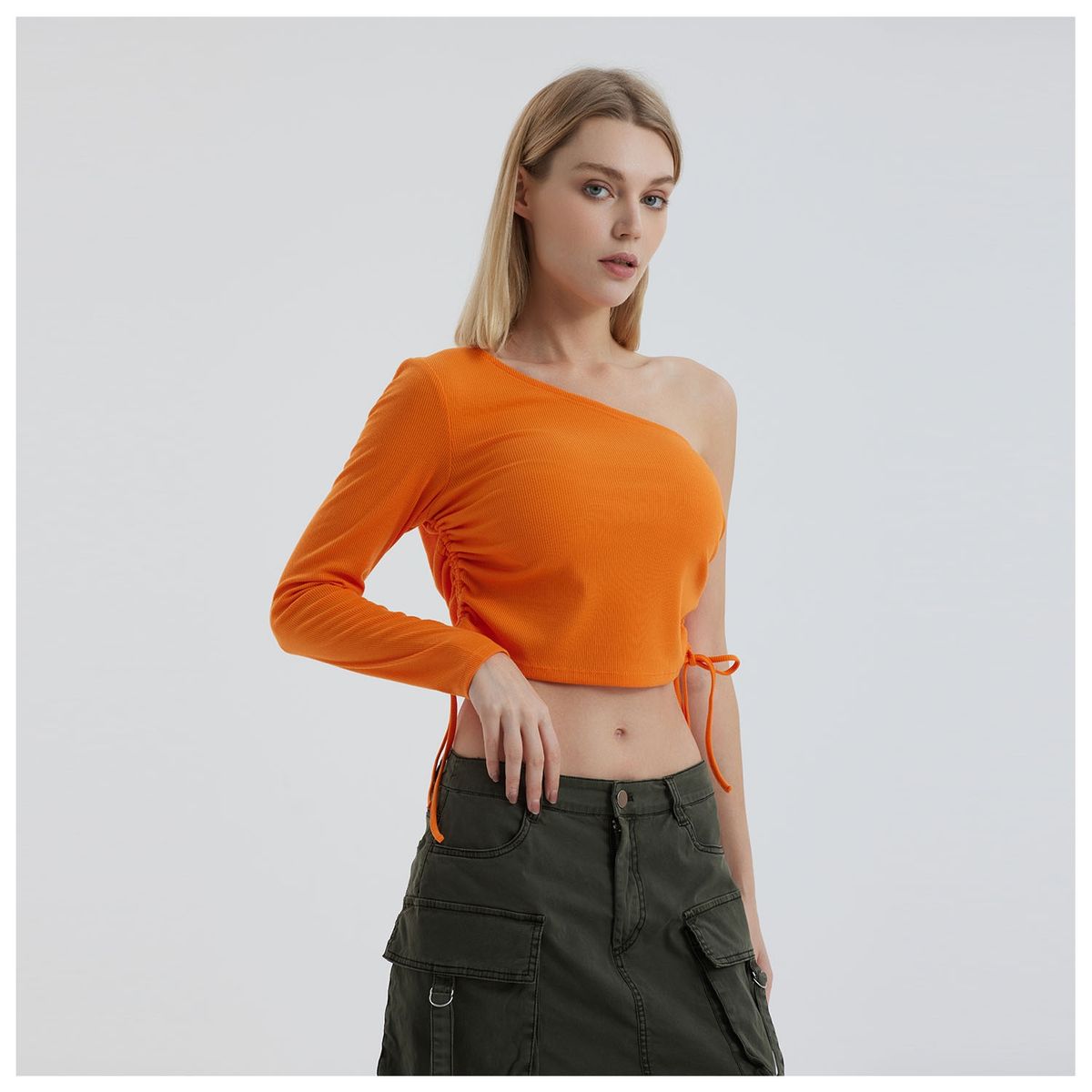 FASHION'S PARK - Polera Mujer Cut Out Camel Fashion's Park