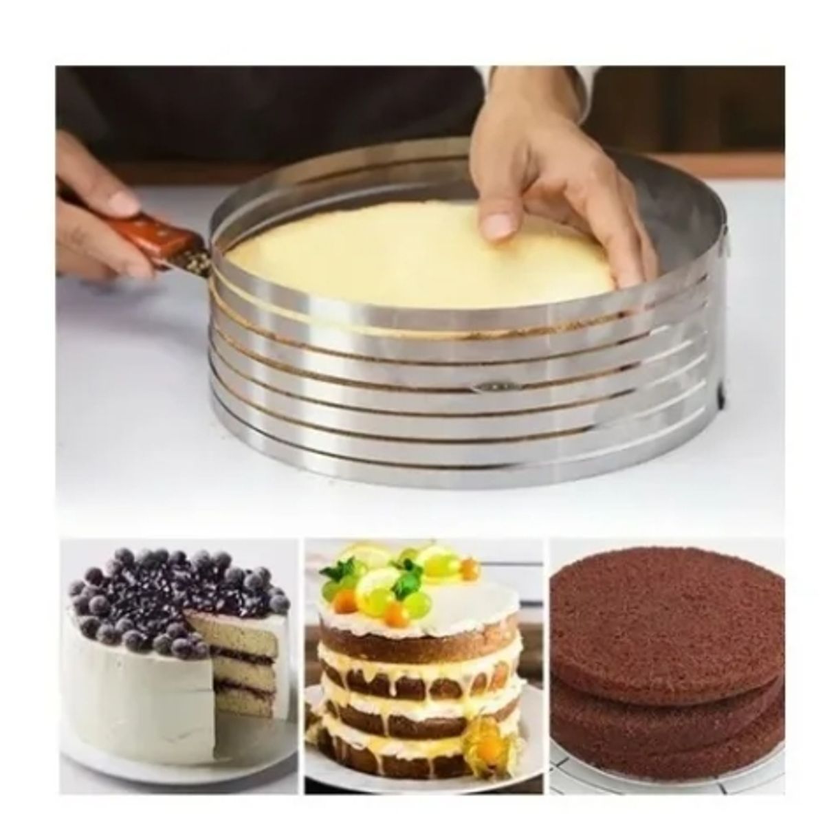 GENERICO - Molde Para Cortar Bizcocho Acero Utensilio Repostería 30 Cm