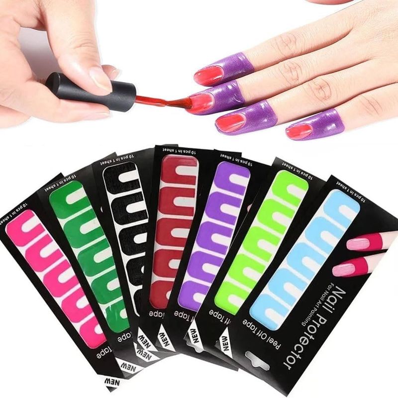 GENERICO - Set 10 Pcs Protector Para Pintura Uñas Manicure