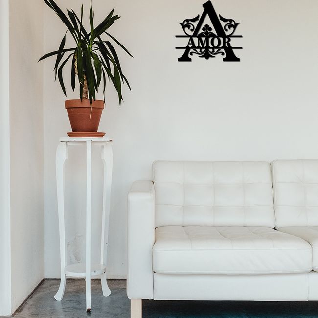 ELAB PROPIA - Cuadro Decorativo Ornamental AMOR - Madera Fun Republic