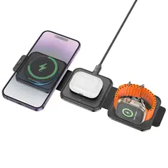 HOCO - Soporte carga inalámbrica magsafe para iphone apple watch y airpods