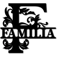 ELAB PROPIA - Cuadro Decorativo Ornamental FAMILIA - Madera Fun Republic