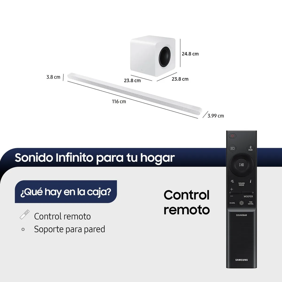 SAMSUNG - Samsung Ultra Slim Soundbar HW-S801D 312 ch Sub Woofer