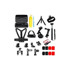 IMPORTCLICK - Kit 28 Accesorios Cámara Deportiva Gopro Con Estuche