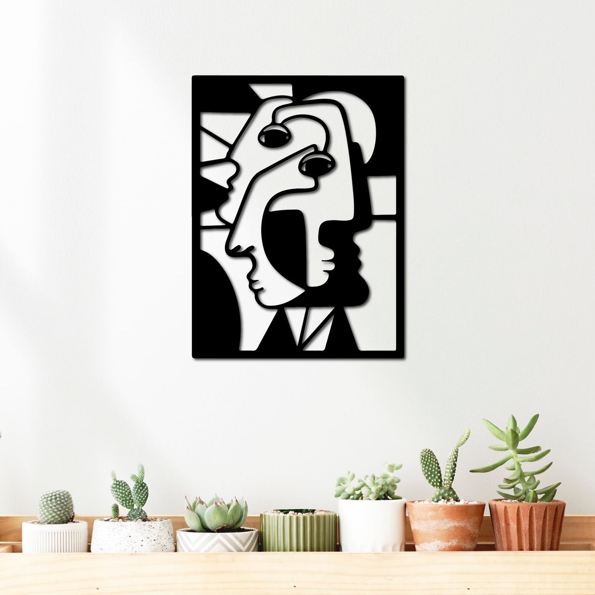 ELAB PROPIA - Cuadro Decorativo Picasso Cubismo - Madera Fun Republic