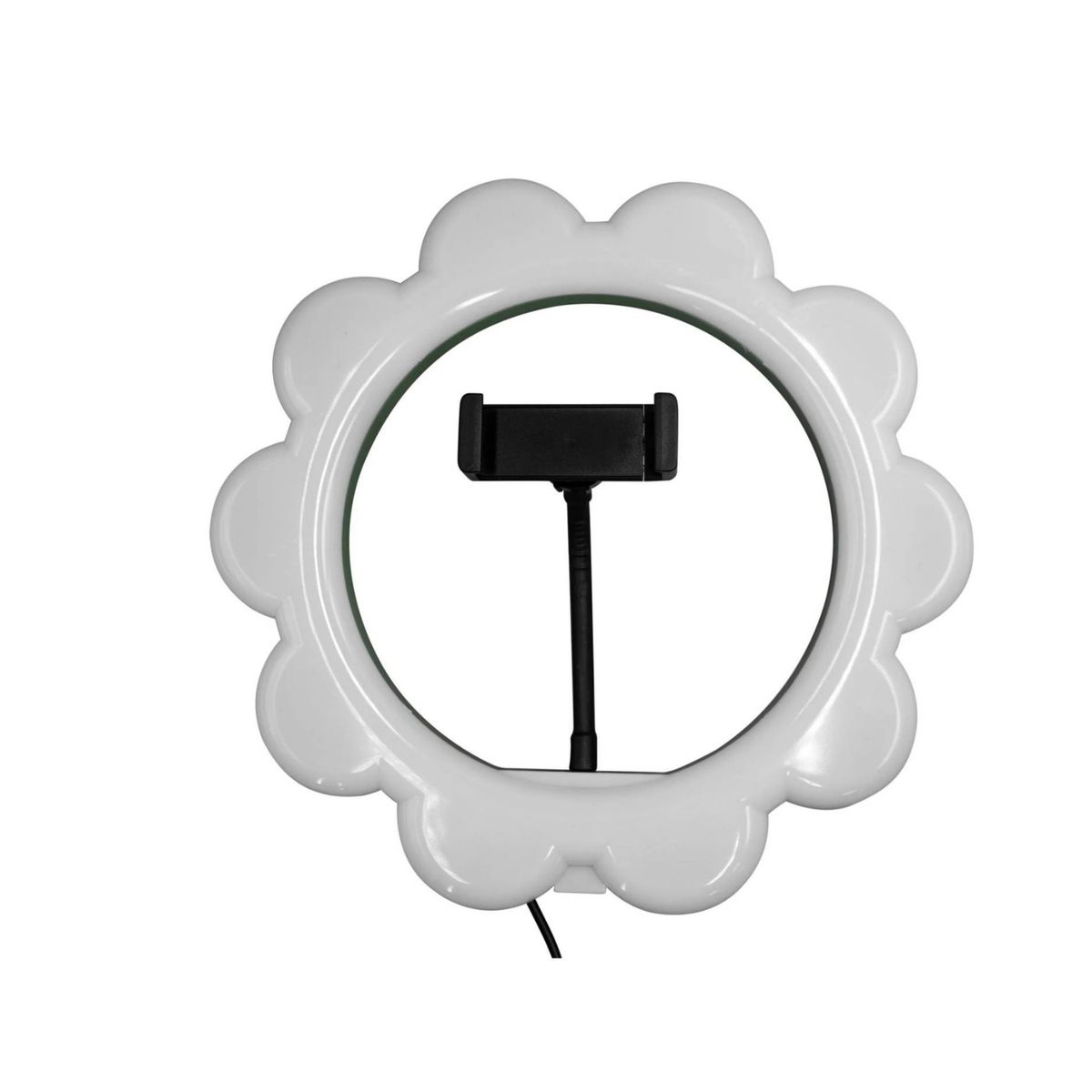 IMPORTCLICK - Aro De Luz Diseño Flor 12" Streaming Make Up 26 CM