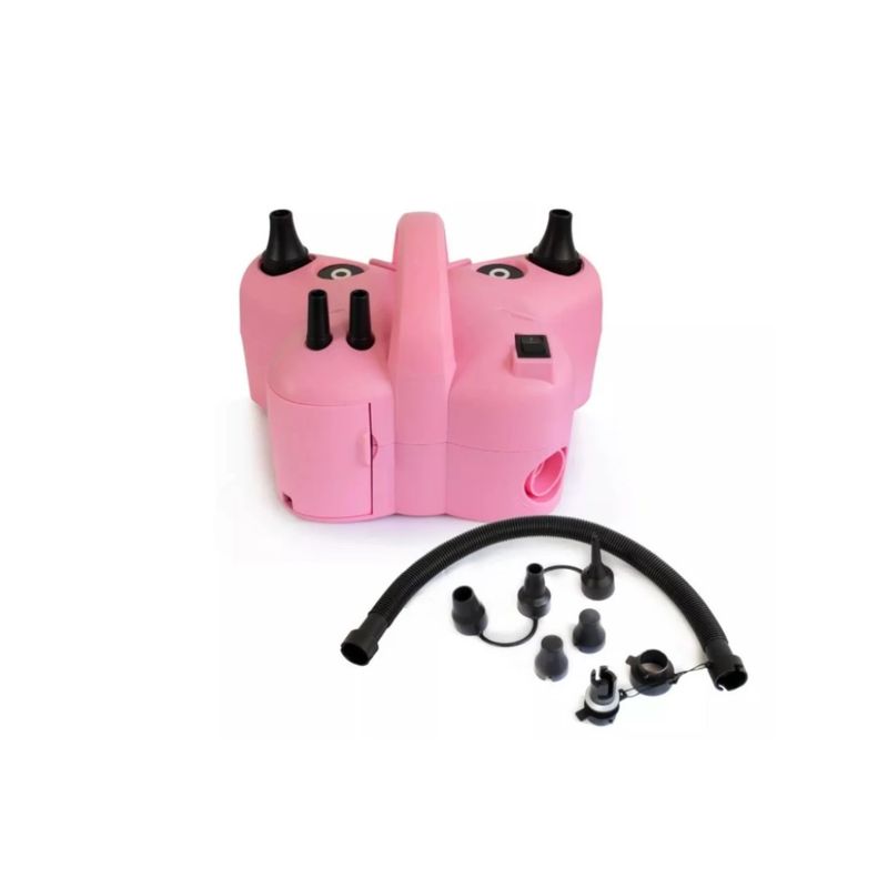 IMPORTCLICK - Inflador Compresor Globos 4 Puertos Inflables Eléctrico - Rosa