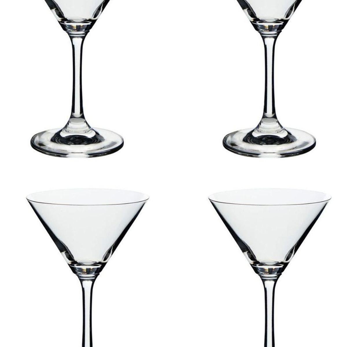 IMPORTCLICK - Set 4 Copas Martini Vidrio 274 ML