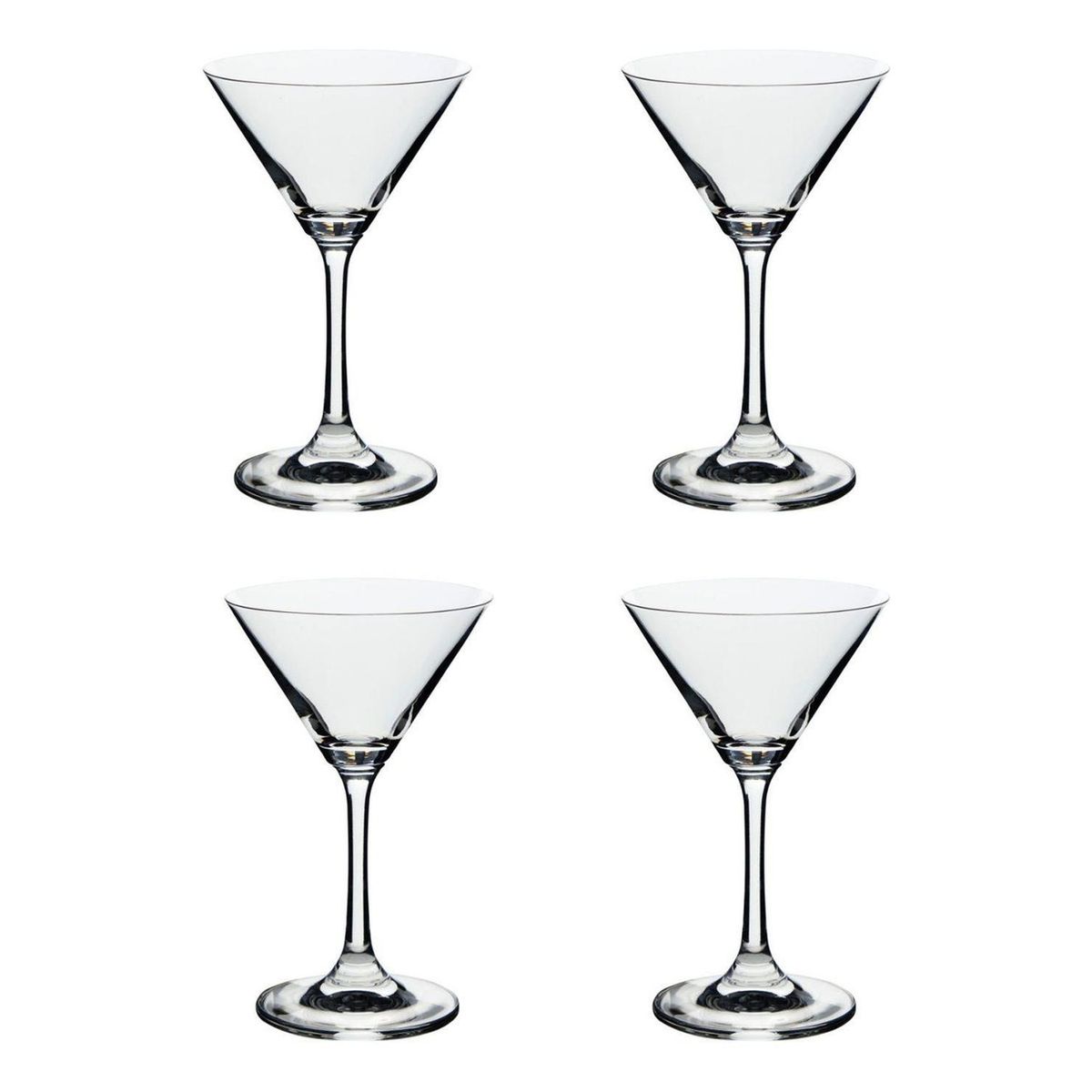 IMPORTCLICK - Set 4 Copas Martini Vidrio 274 ML