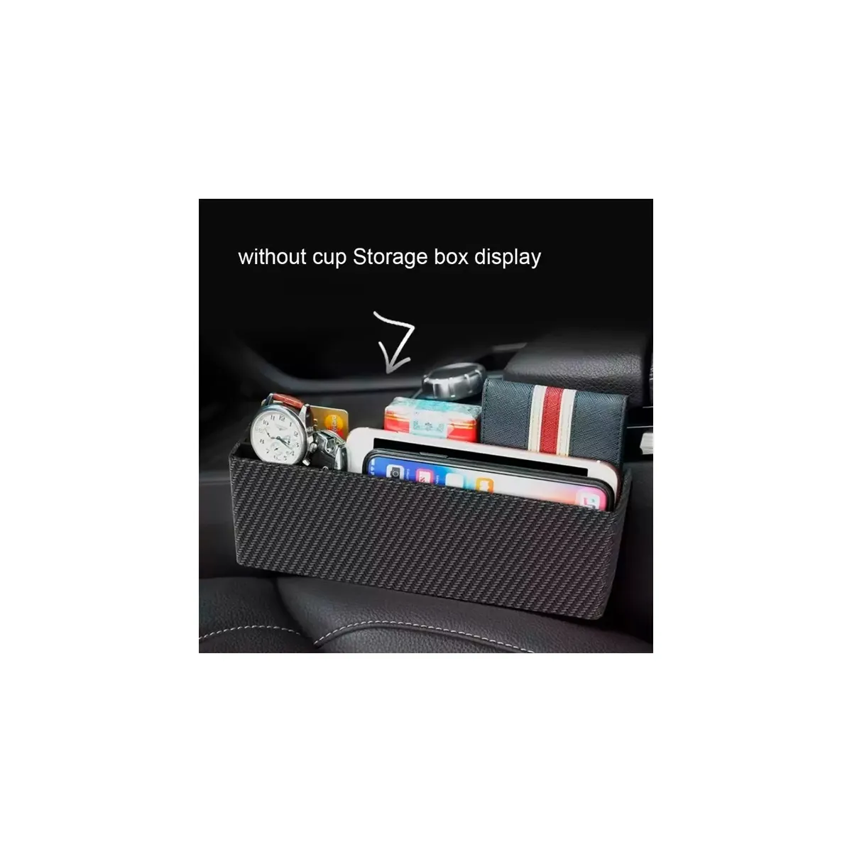 GENERICO - X2 Acabado Portavasos De Auto Consola Organizador / 215050