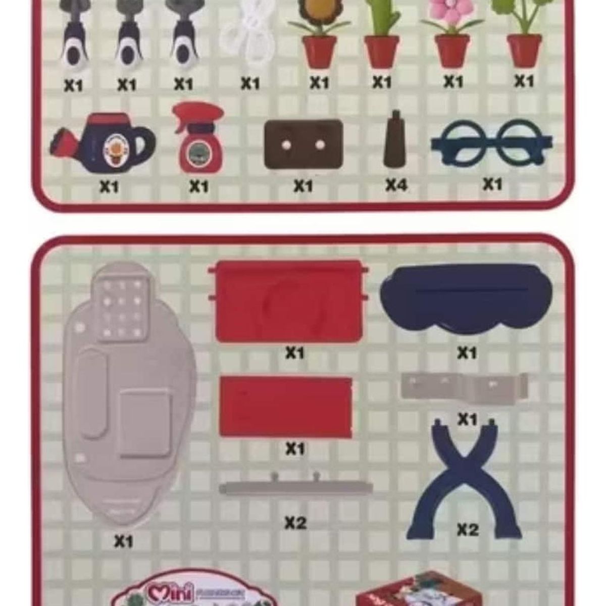 IMPORTCLICK - Mini Set Armable Jardín Didáctico Infantil 40x16x35 CM