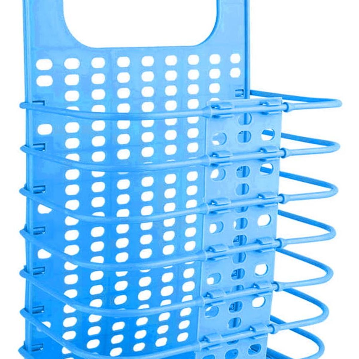 IMPORTCLICK - Cesta Baño Lavandería Plegable Celeste 37x24x13 CM - Celeste