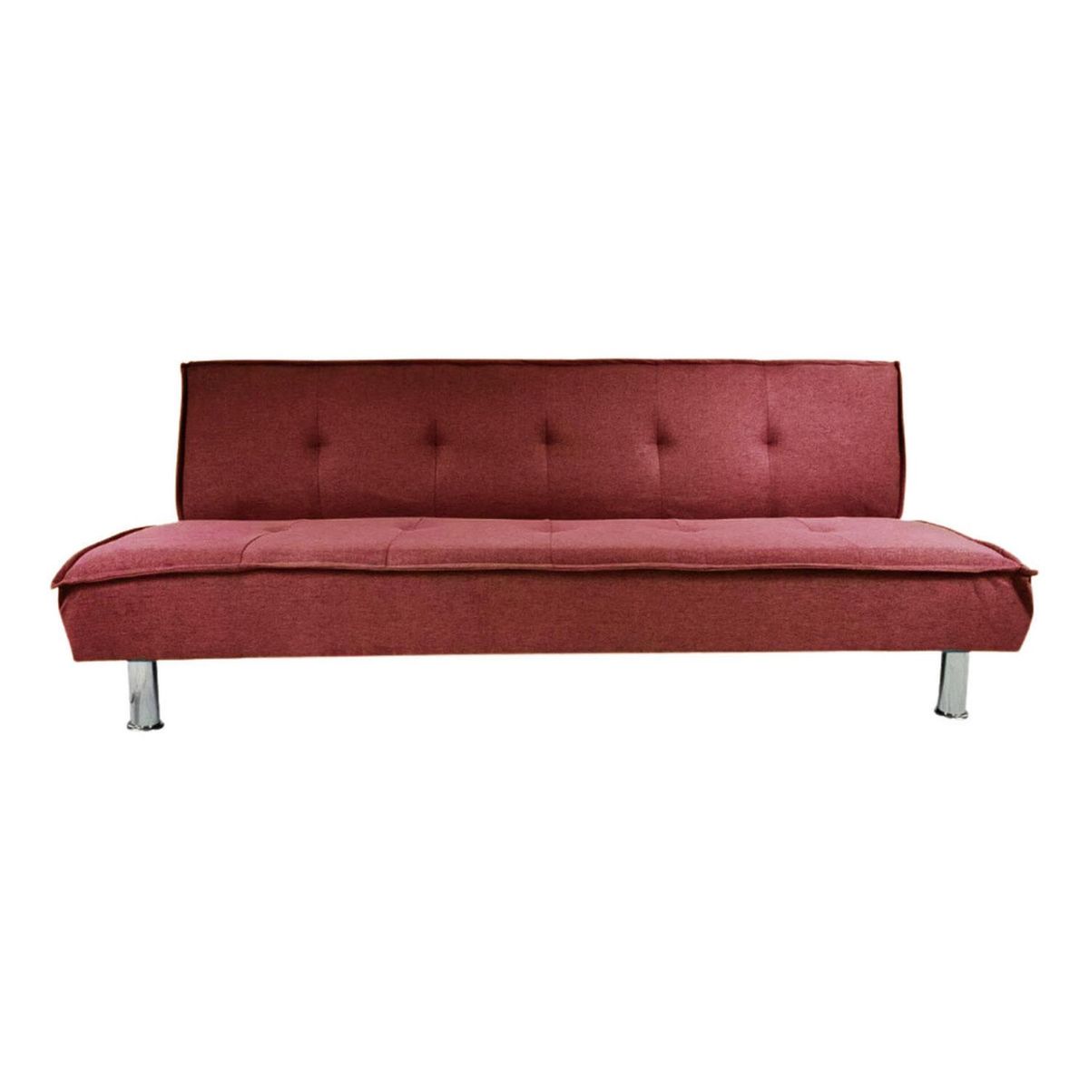 IMPORTCLICK - Futón Sofá Cama Ajustable 170x50x40 CM Burdeo - Burdeos