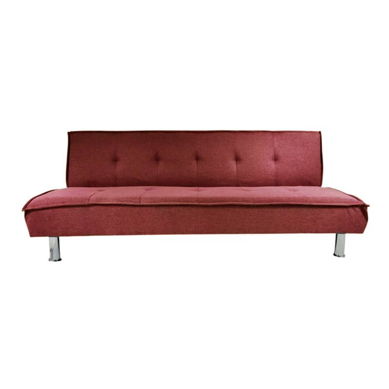 IMPORTCLICK - Futón Sofá Cama Ajustable 170x50x40 CM Burdeo - Burdeos