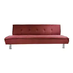 IMPORTCLICK - Futón Sofá Cama Ajustable 170x50x40 CM Burdeo - Burdeos