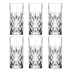 IMPORTCLICK - Set 6 Vasos Vidrio Cádiz 450 ML