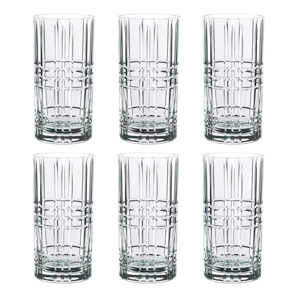 IMPORTCLICK - Set 6 Vasos Vidrio Ceuta 350 ML