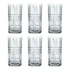 IMPORTCLICK - Set 6 Vasos Vidrio Ceuta 350 ML