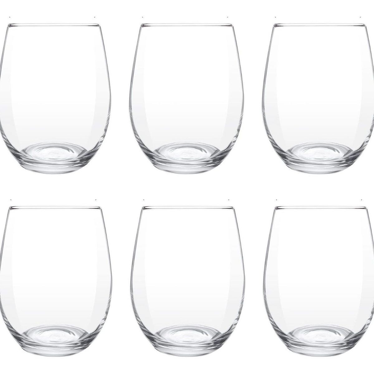 IMPORTCLICK - Set 6 Vasos Vidrio Valencia 375 ML