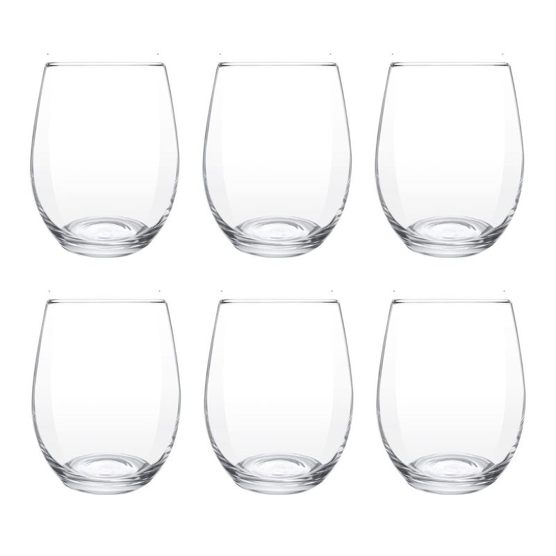 IMPORTCLICK - Set 6 Vasos Vidrio Valencia 375 ML