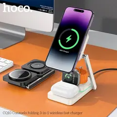 HOCO - Soporte carga inalámbrica magsafe para iphone apple watch y airpods
